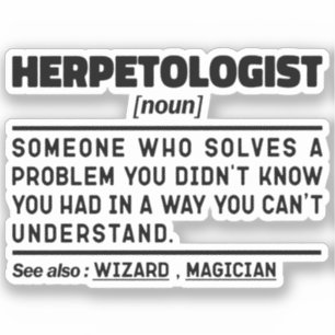 Herpetologist Noun Cool Professor Sarcastic Saying