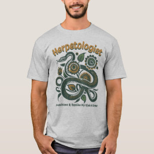 Herpetologist Reptile Lovers T-Shirt