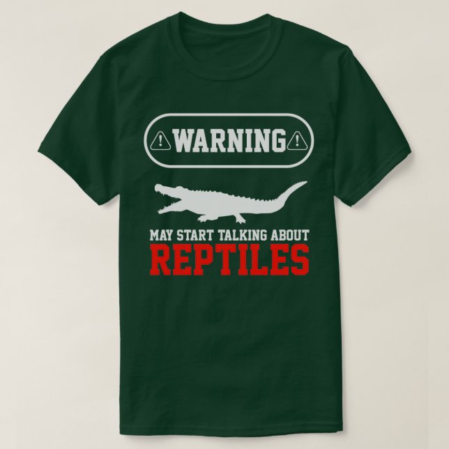 Herpetologist Reptile Reptiles Crocodile herping   T-Shirt (Design Front)