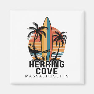 Herring Cove Beach Machusetts Surfing Surfer _1  Magnet