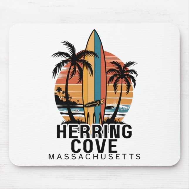 Herring Cove Beach Machusetts Surfing Surfer _1  Mouse Pad (Front)