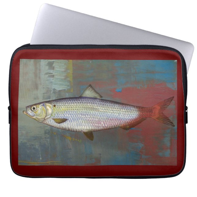 Herring Fish Laptop Sleeve (Front)