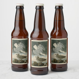 Herring Gull from John Audubon's Birds of America Beer Bottle Label