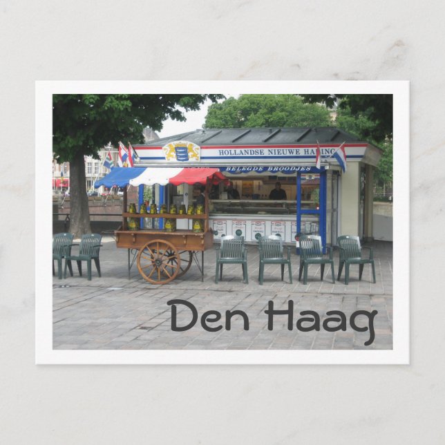 Herring vendor postcard (Front)