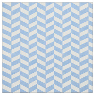 Herringbone Blue White Beach Colours Fabric