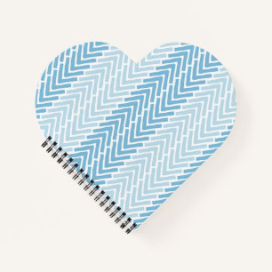 Herringbone Chic Blue Notebook