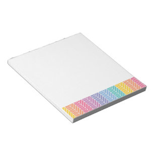 Herringbone LLR colours inspired Notepad