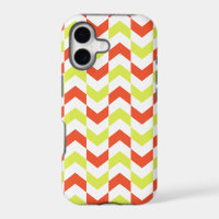 Herringbone Pattern Red&Green iPhone 5/5S Case