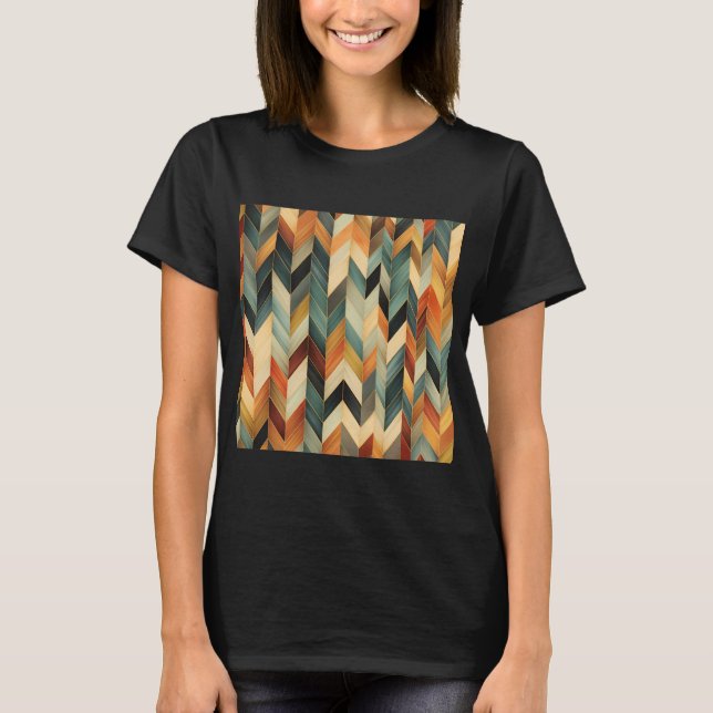 Herringbone Pattern T-Shirt (Front)