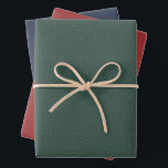Herringbone tweed classic red green blue Christmas Wrapping Paper Sheet<br><div class="desc">This trio of simple tweed-effect Christmas wrapping paper sheets is perfect for all of your holiday gifts. This classic pattern - a herringbone fabric effect - is chic and subtle and can work with a variety of holiday design themes. The green, red and blue colours are festive and the pattern...</div>
