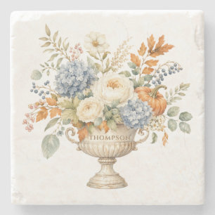 Herritage Autumn Floral Stone Coaster
