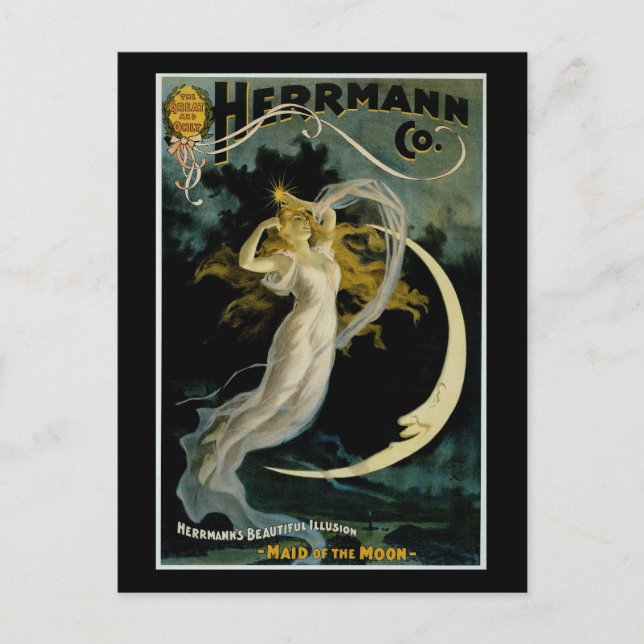 Herrmann ~ Maid of the Moon Postcard (Front)