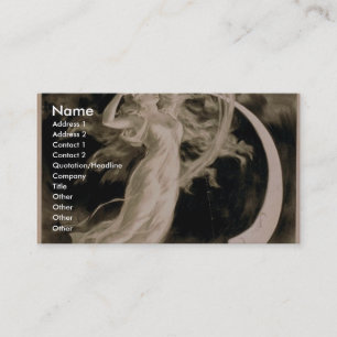 Herrmann, 'Maid of the Moon' Vintage Theatre Business Card