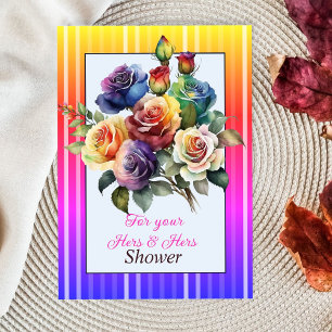 Hers and Hers Lesbian Shower Card