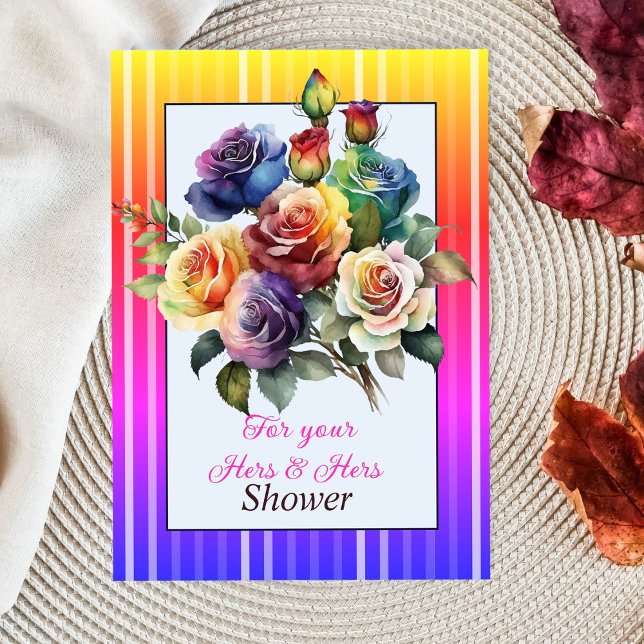 Hers and Hers Lesbian Shower Card (Creator Uploaded)