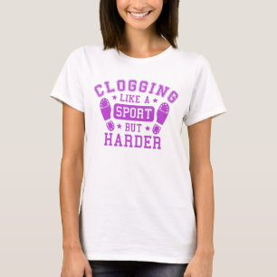 Hers Clogging Dance Shirt Purple Sport Saying