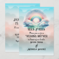 HERS & HERS Lesbian Wedding Shower