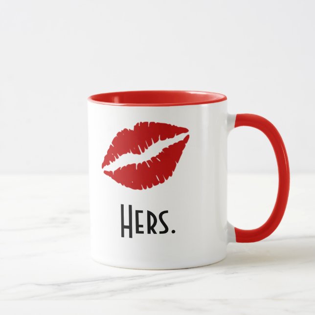 "Hers" Kiss Mug (Right)