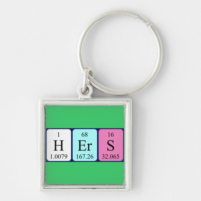 Hers periodic table keyring (Front)
