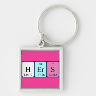 Hers periodic table keyring