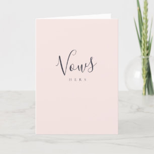 Hers Vows Wedding Anniversary Programme