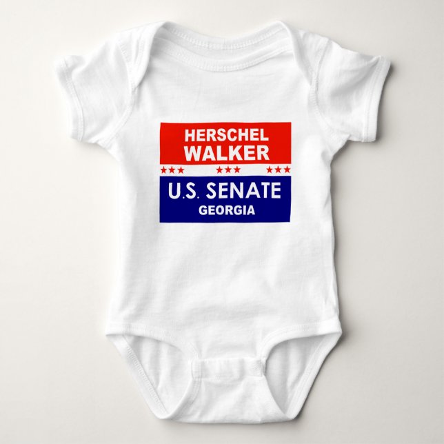 Herschel Walker US Senate Georgia 2022 Baby Bodysuit (Front)