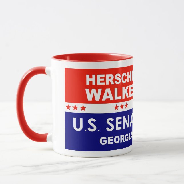 Herschel Walker US Senate Georgia 2022 Mug (Left)