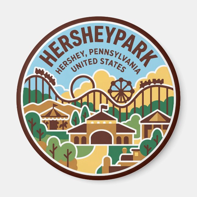 Hersheypark Pennsylvania Magnet (Front)