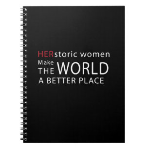 HERstoric Women Empowerment Quote Notebook
