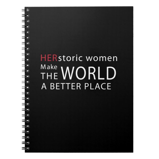 HERstoric Women Empowerment Quote Notebook (Front)