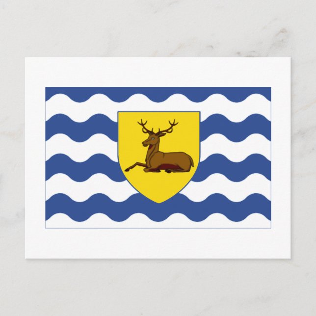 Hertfordshire Flag Postcard (Front)