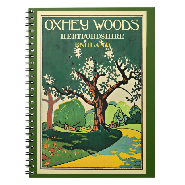 Hertfordshire, Oxley Woods, England Notebook (Front)