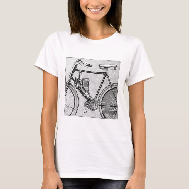 Hertschmann Motorcycle, 1895 T-Shirt (Front)