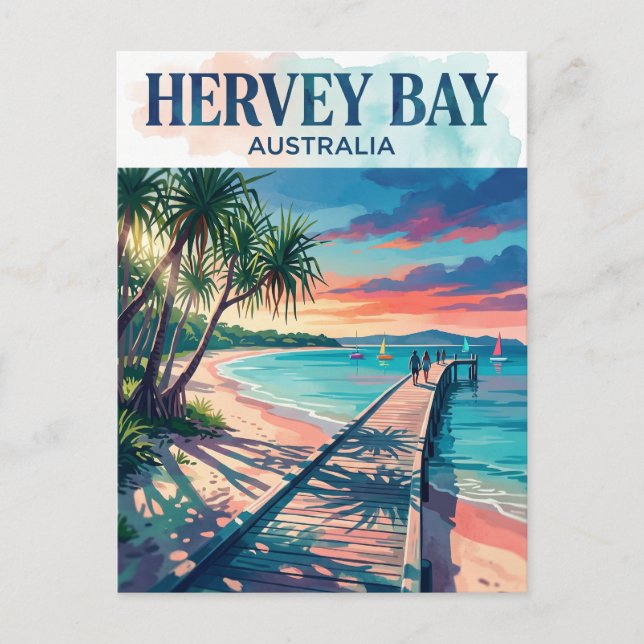 Hervey Bay Australia Postcard (Front)