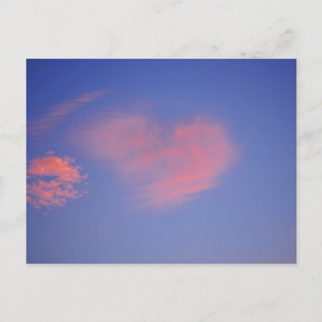 Herz aus Wolken - Postkarte Postcard (Front)