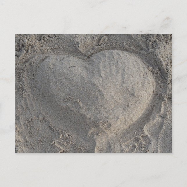 Herz im Sand Postcard (Front)
