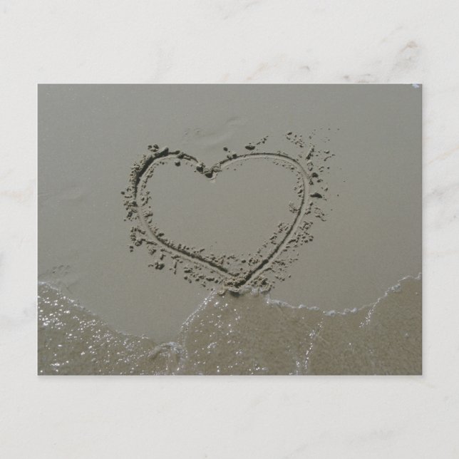 Herz im Sand Postcard (Front)