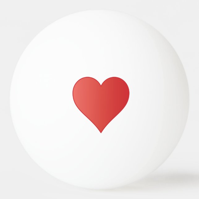 Herz Tischtennisball Ping Pong Ball (Front)