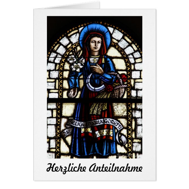 Herzliche Anteilnahme Karte (Front)