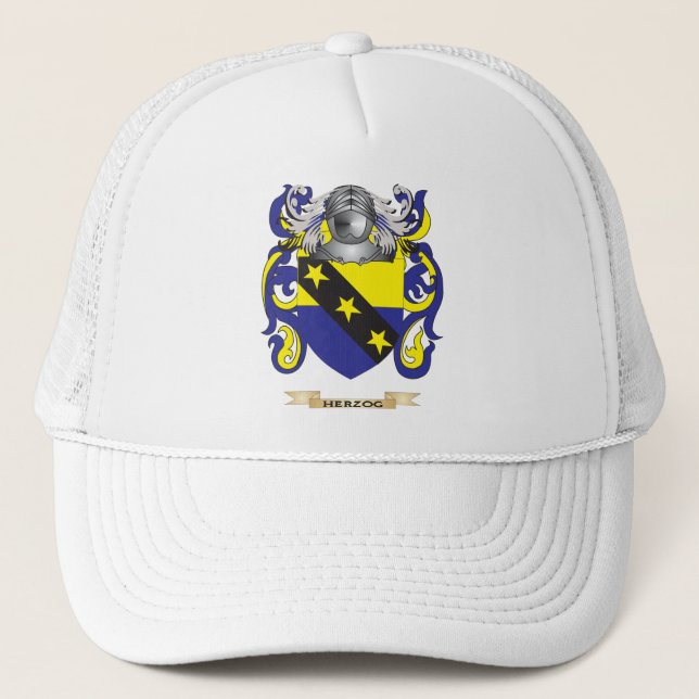Herzog Coat of Arms (Family Crest) Trucker Hat (Front)