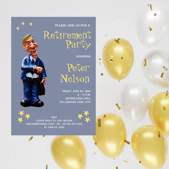 He's A Star - Retirement Party Invitation (Creator Uploaded)