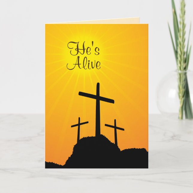 He's Alive and I'm Forgiven Custom Easter Card (Front)