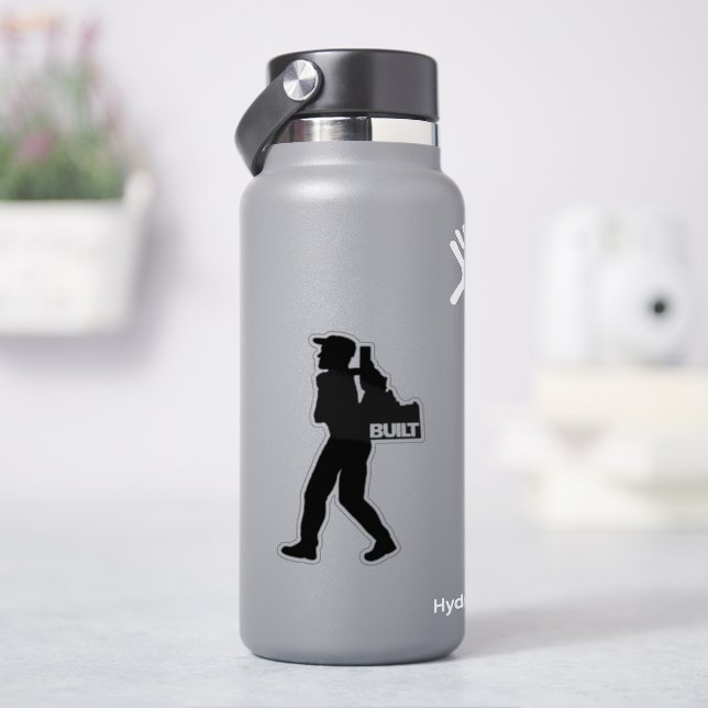 He's Backpacking Idaho Vinyl Decal (HydroFlask)