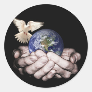 He's Got The Whole World... Classic Round Sticker