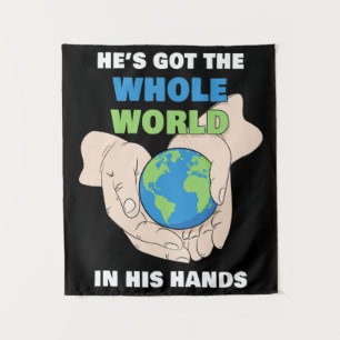He's Got The Whole World in His Hands – Faith Kids Tapestry