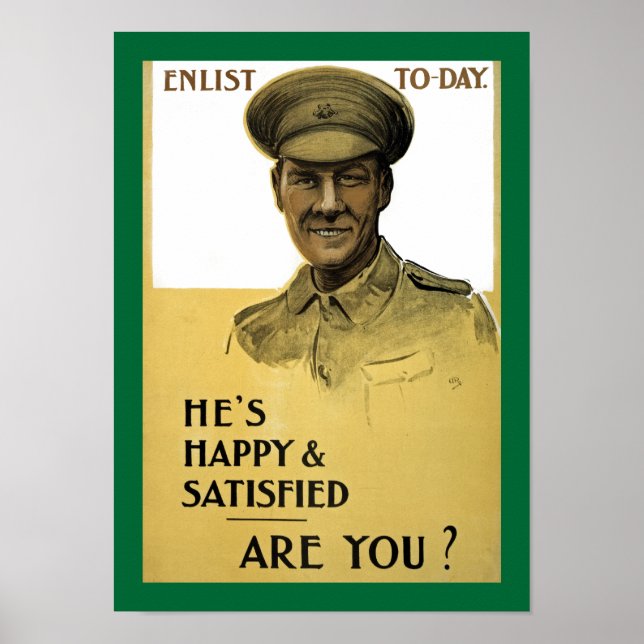 He's Happy and Satisfied, Are You? Poster (Front)