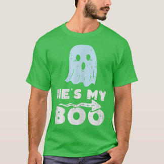 Hes My Boo Cute Matching Couple Halloween Costume  T-Shirt