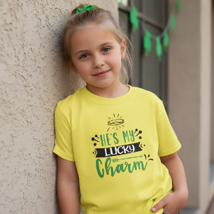 He's My Lucky Charm St Patrick T-Shirt for Kids