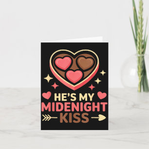 He's My Midnight Kiss Happy New Year Matching Coup Card