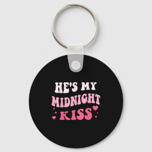 He's My Midnight Kiss Saying Romantic Couple New Y Key Ring